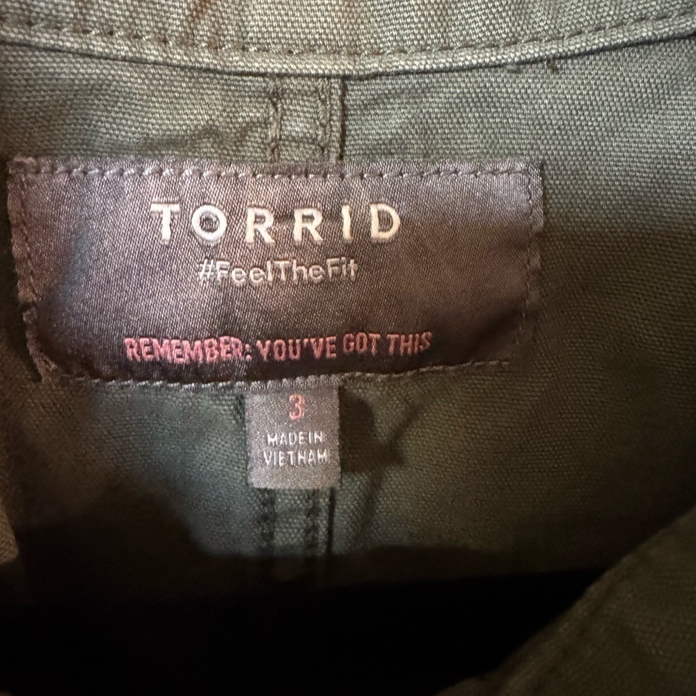 Torrid Canvas Raglan Chore Jacket 3 - Picture 3 of 5